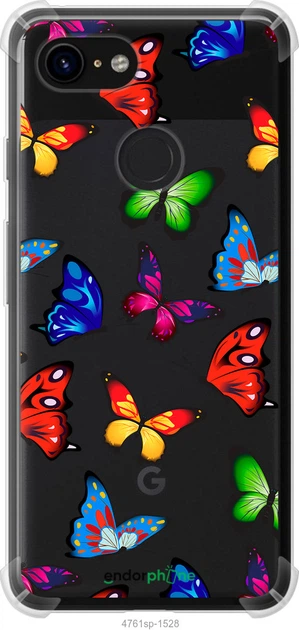 Чехол на Google Pixel 3 Красочные мотыльки "4761sp-1528-70447" - Фото 1 Чехол на Google Pixel 3 Красочные мотыльки "4761sp-1528-70447" - изображение 1