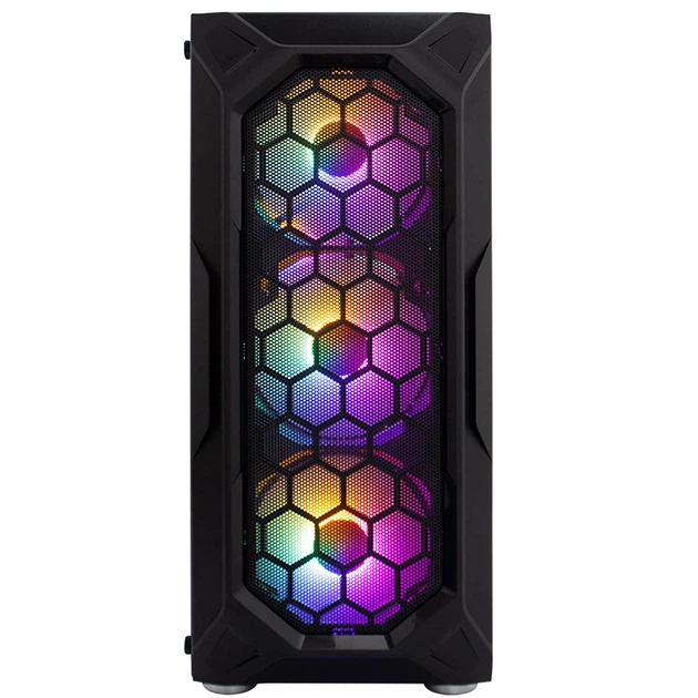 Компьютерный корпус без блока питания 1stPlayer X6-BK-4F1 Black (X6-BK-4F1) - изображение 2