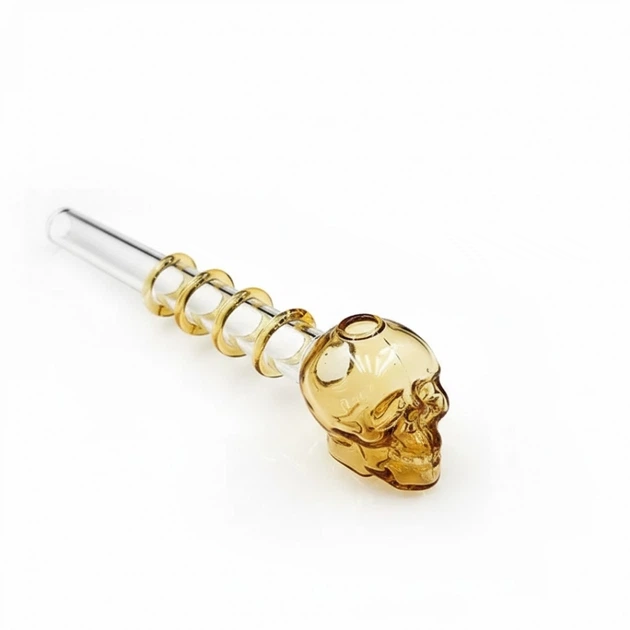 Скляна люлька Wax-Oil Burner Skull - изображение 2