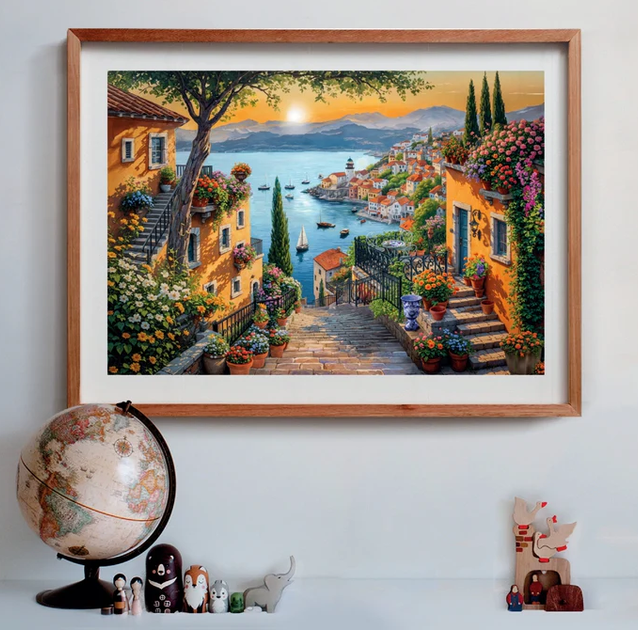 Пазл CLEMENTONI: HIGH QUALITY COLLECTION — СХОДИ ДО ГАВАНІ / STEPS TO THE HARBOR (1500 елементів) 31729 - зображення 3