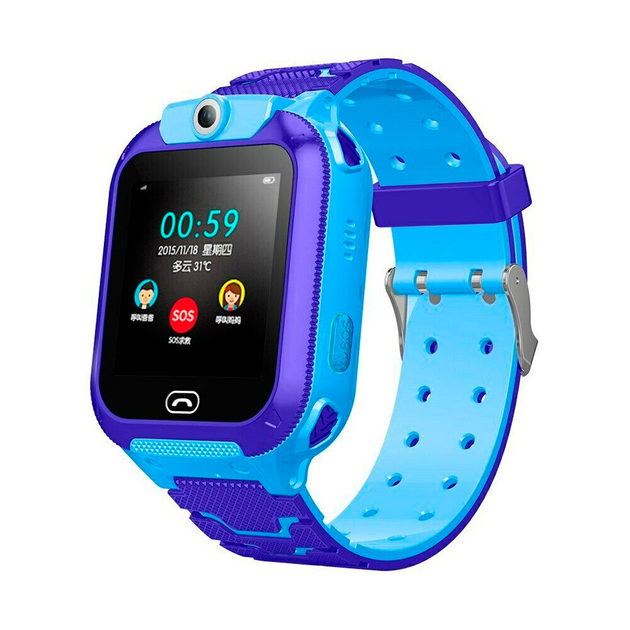 Дитячий смарт годинник телефон Uwatch CW5Z SIM карта, GPS, камера, SOS, вологозахист Blue - зображення 9