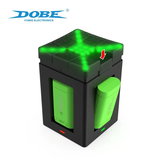 Акумулятори-зарядний пристрій Dobe для геймпадів Xbox Series X S One S 1400 mah 4шт в комплекті - Фото 4 Акумулятори-зарядний пристрій Dobe для геймпадів Xbox Series X S One S 1400 mah 4шт в комплекті - зображення 4