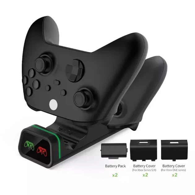 Аккумуляторные батареи Dobe и док станция для геймпадов Xbox Series X S One S 800 mAh с индикацией заряда Черный - Фото 4 Аккумуляторные батареи Dobe и док станция для геймпадов Xbox Series X S One S 800 mAh с индикацией заряда Черный - изображение 4