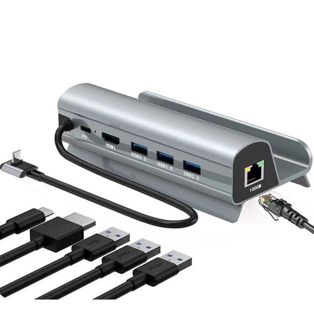 Док станция для Steam Deck-Стим Дек USB 3.0 HDMI 4K подключение разнообразной гарнитуры - Фото 1 Док станция для Steam Deck-Стим Дек USB 3.0 HDMI 4K подключение разнообразной гарнитуры - изображение 1
