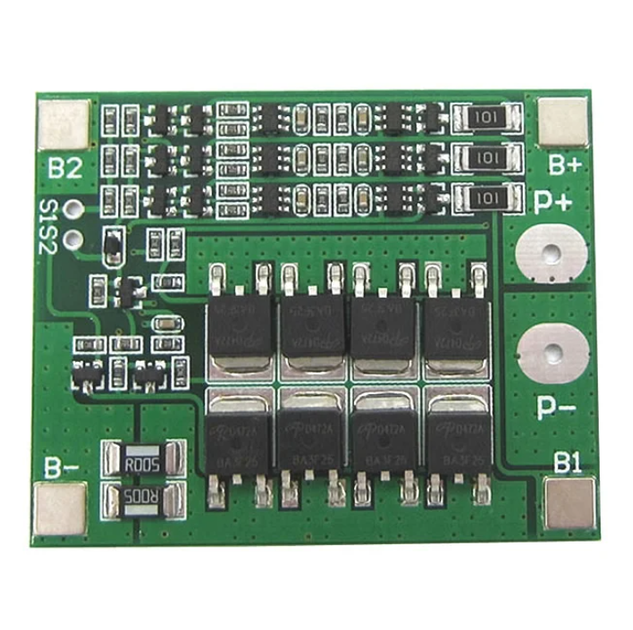 Плата захисту BMS 3S контролер заряду/розряду Li-Ion 18650 25A 12.6V з балансуванням (0067) - зображення 7