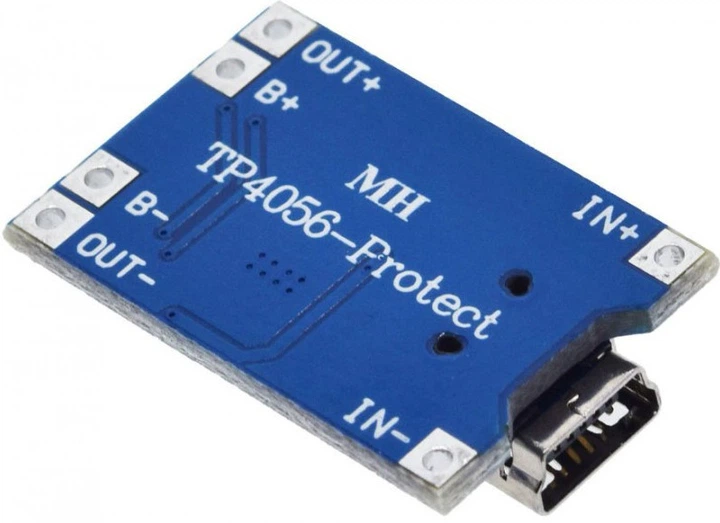 Зарядная плата TP4056 Mini-USB с функцией защиты для Li-Ion батарей модуль зарядки для аккумуляторных батареек 4.2-5V 1А (0434) - изображение 5