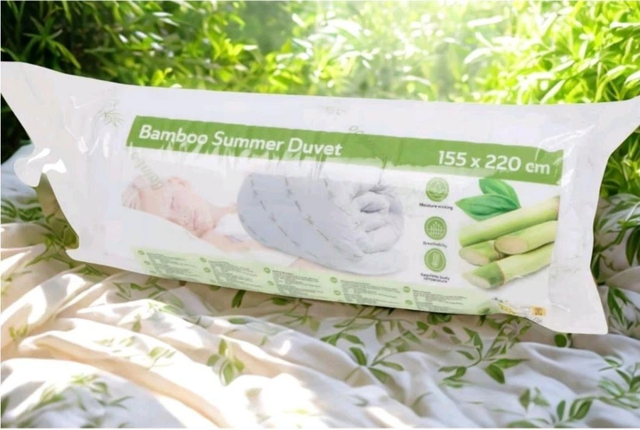 Одеяло летнее бамбуковое полуторное HMG Bedtextile 155x220 см Нидерланды - изображение 8