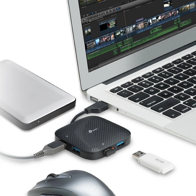 Концентратор USB3.0 TP-Link UH400 Black 4хUSB3.0 - Фото 4 Концентратор USB3.0 TP-Link UH400 Black 4хUSB3.0 - изображение 4