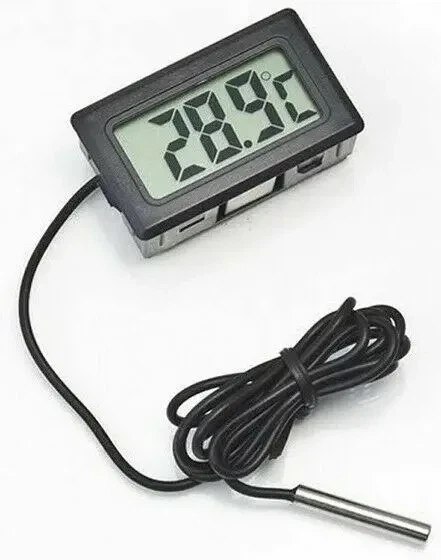 Термометр цифровой Digital TRM-10 c выносным датчиком универсальный влагостойкий -50°C ~ + 110°C Черный (0361) - изображение 6