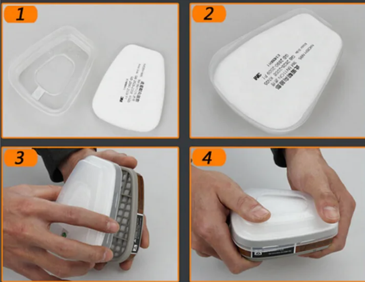 Передфільтр протипиловий 3M 5N11 для респіраторної маски 2 шт. (0295) - зображення 6