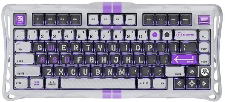 Геймерська магнітна механічна клавіатура з HOT SWAP GRAVASTAR Mercury V75, HE Magnetic Switch, 8k, RGB, 80key УКР/АНГЛ Mecha Gray/Сіра (GS_V75_GWT) - Фото 1 Геймерська магнітна механічна клавіатура з HOT SWAP GRAVASTAR Mercury V75, HE Magnetic Switch, 8k, RGB, 80key УКР/АНГЛ Mecha Gray/Сіра (GS_V75_GWT) - зображення 1