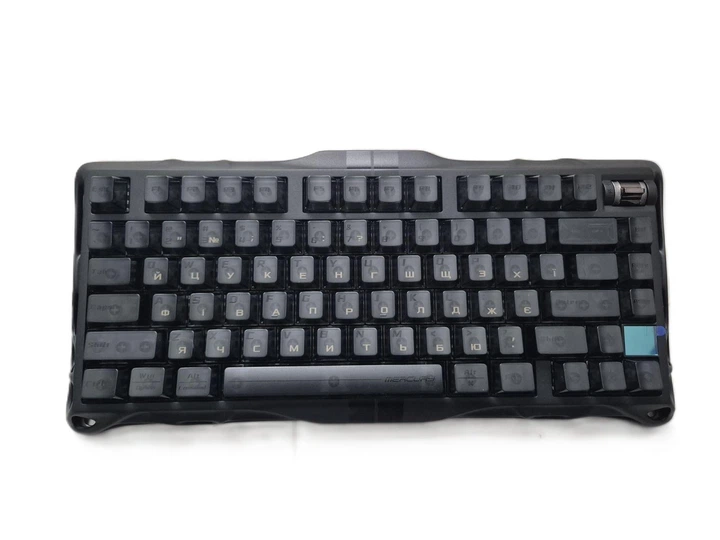 Геймерська магнітна механічна клавіатура з HOT SWAP GRAVASTAR Mercury V75, HE Magnetic Switch, 8k, RGB, 80key УКР/АНГЛ Stealth Black/Чорна (GS_V75_XTAL_BLK) - зображення 2