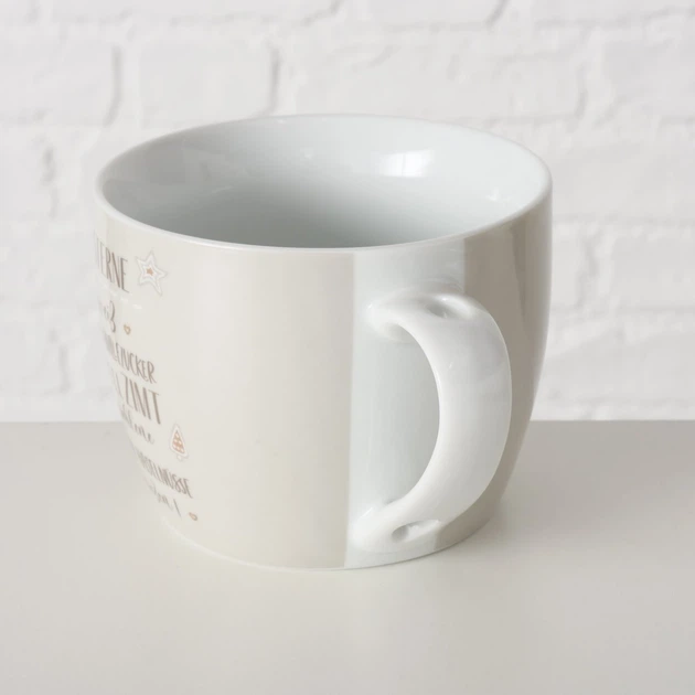 Kubek Boltze Home z pokrywką i łyżeczką beżowy 600 ml (5902973456882) - obraz 4