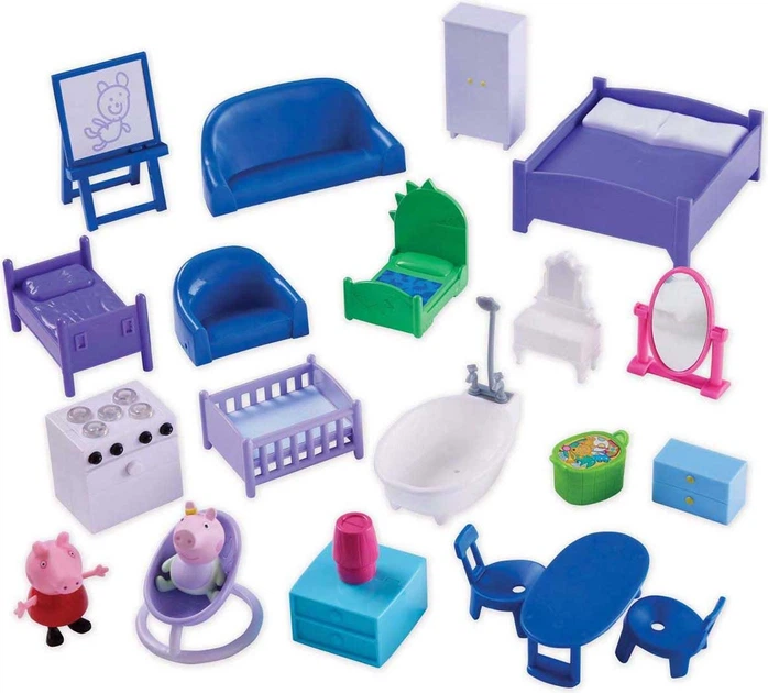 Domek dla lalek Peppa Pig drewniany z 9 pokojami 4680733 (6097015927952) - obraz 3