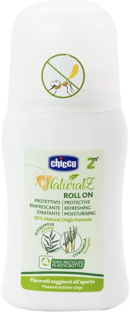 Ролик захисний Chicco Naturalz від комарів 60 мл (11597.00) - Фото 1 Ролик захисний Chicco Naturalz від комарів 60 мл (11597.00) - зображення 1