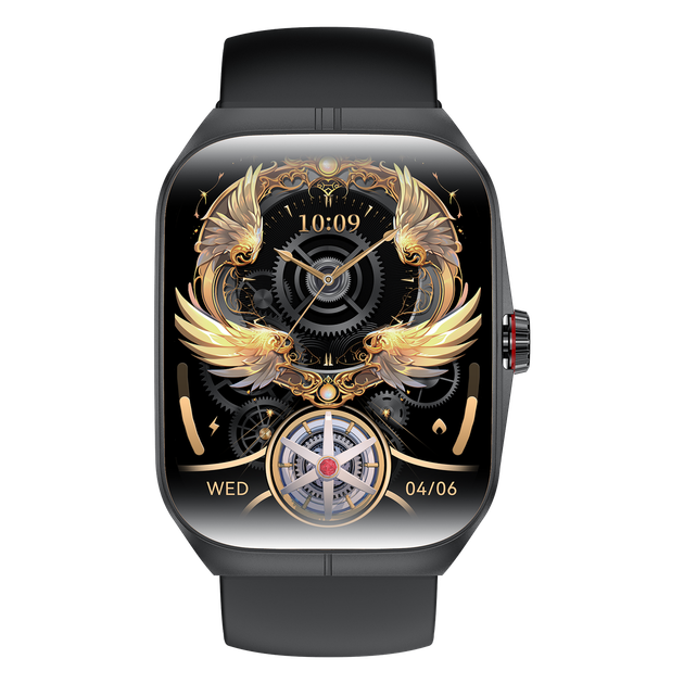 Розумний смарт годинник Smart Watch 4you VIBE екран 1.95"AMOLED метал корпус з функцією дзвінків перегляд повідомлень Black - зображення 2