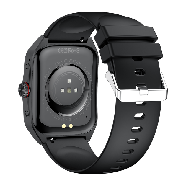 Розумний смарт годинник Smart Watch 4you VIBE екран 1.95"AMOLED метал корпус з функцією дзвінків перегляд повідомлень Black - зображення 3