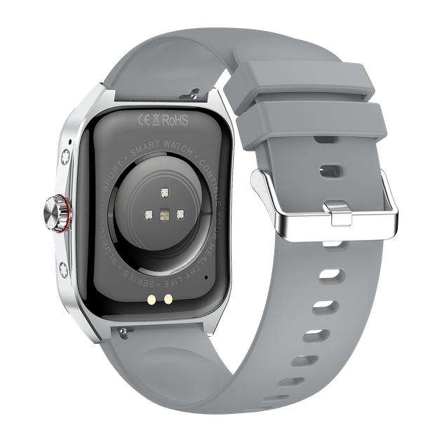 Умные смарт часы Smart Watch 4you VIBE экран 1.95"AMOLED метал корпус с функцией звонков просмотр уведомлений Silver/Grey - изображение 3