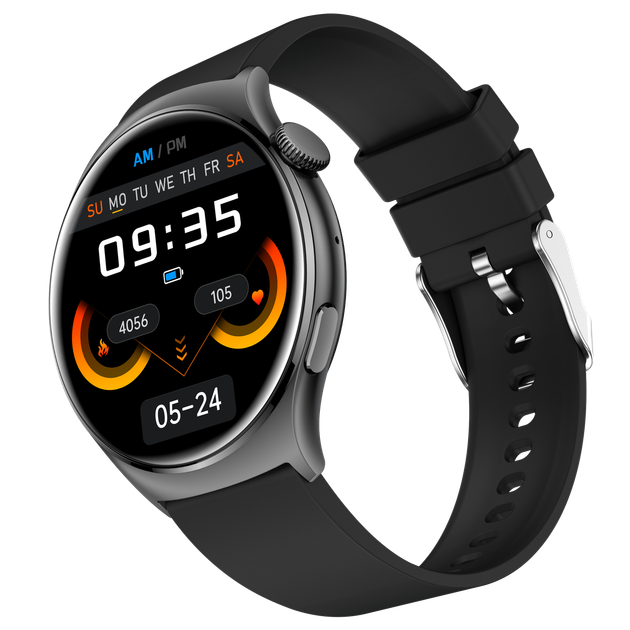 Умные смарт часы Smart Watch 4you SPACE круглый экран 1.43" AMOLED с функцией звонков просмотр уведомлений DARK - изображение 5