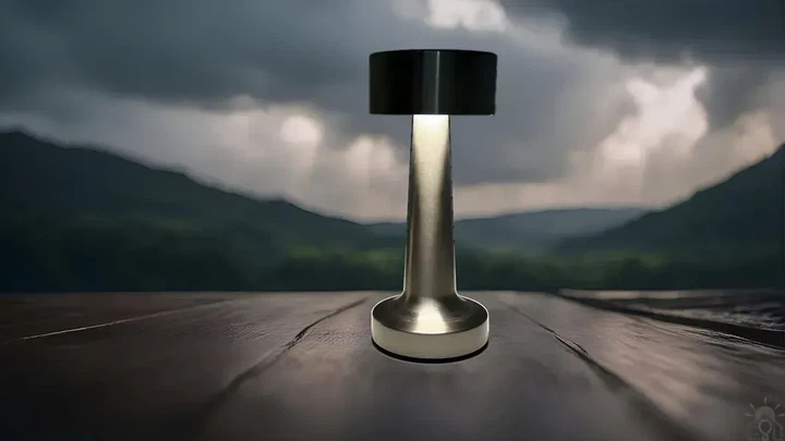 Настольная лампа сенсорная светодиодная ESLLSE DOWN LIGHT с аккумулятором 1200 mA Серебристая 10317 - изображение 14