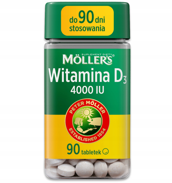 Моллерс (Mollers) Витамин D3 4000 МЕ (100 мкг) - для иммунитета, костей, зубов и мышц, 90 таблеток - Фото 1 Моллерс (Mollers) Витамин D3 4000 МЕ (100 мкг) - для иммунитета, костей, зубов и мышц, 90 таблеток - изображение 1
