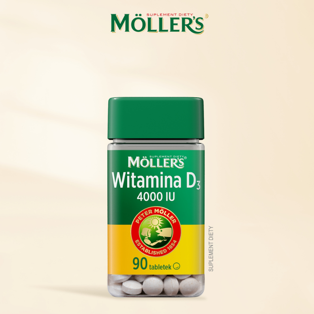 Моллерс (Mollers) Витамин D3 4000 МЕ (100 мкг) - для иммунитета, костей, зубов и мышц, 90 таблеток - Фото 2 Моллерс (Mollers) Витамин D3 4000 МЕ (100 мкг) - для иммунитета, костей, зубов и мышц, 90 таблеток - изображение 2