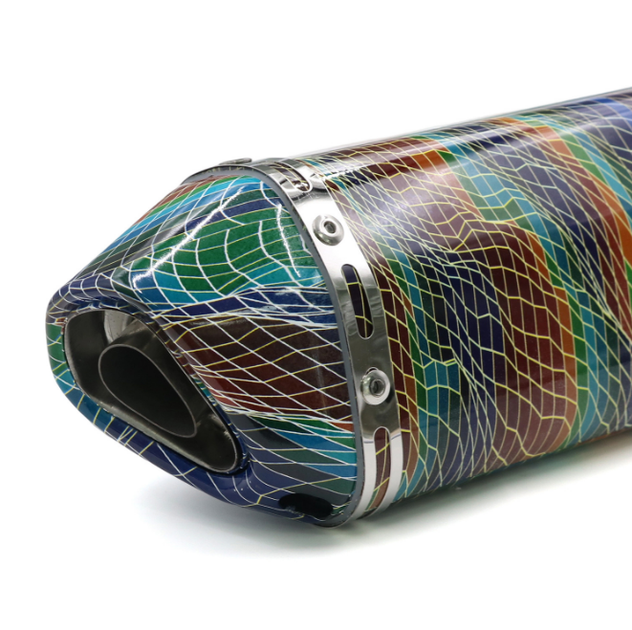 Прямоточный глушитель в стиле Akrapovic — Универсальный выхлоп с уникальным дизайном - изображение 3