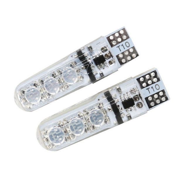 Комплект RGB LED ламп T10 (W5W) с пультом ДУ - Тюнинг подсветки авто (16 цветов) - изображение 6
