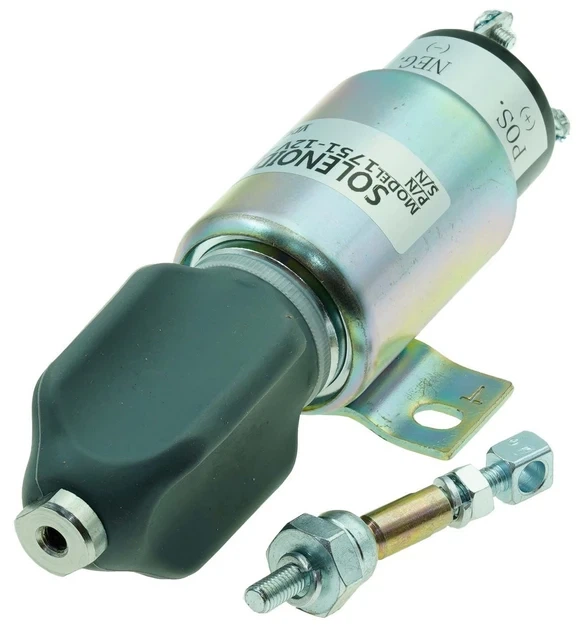 Соленоид (электромагнитный клапан) для дизельного генератора 1751-12V, 2W - изображение 4