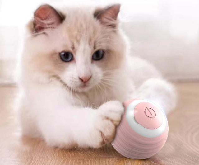 Автоматическая игрушка-мяч для котов Smart Cat Ball — Розовая пудра: Нежная забота и активные игры - Фото 6 Автоматическая игрушка-мяч для котов Smart Cat Ball — Розовая пудра: Нежная забота и активные игры - изображение 6
