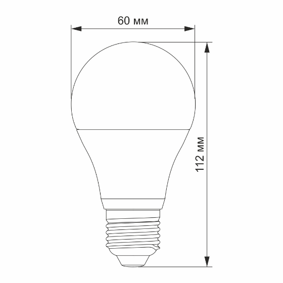 Лампа A60 10W E27 4100К 12V LED Titanum - изображение 3