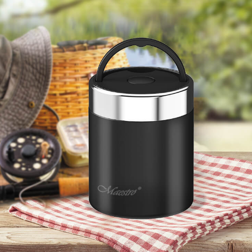 Термос харчовий 500мл Маестро MR-1649-50-BLACK - Фото 2 Термос харчовий 500мл Маестро MR-1649-50-BLACK - зображення 2