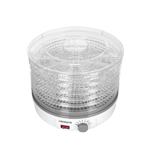 Сушарка для овочів і фруктів 245W (5 піддонів*h3см) d32см FDB-5320 Ardesto - Фото 4 Сушарка для овочів і фруктів 245W (5 піддонів*h3см) d32см FDB-5320 Ardesto - изображение 4