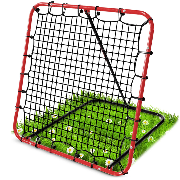 Сітка тренувальна для футболу Neo-Sport NS-491 Rebounder 120 x 120 х 107 см, червона - изображение 8