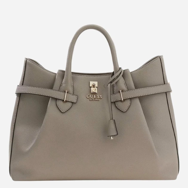 Torba shopper damska duża Guess HWBG7833070-DRT Ciemnobeżowa - obraz 3