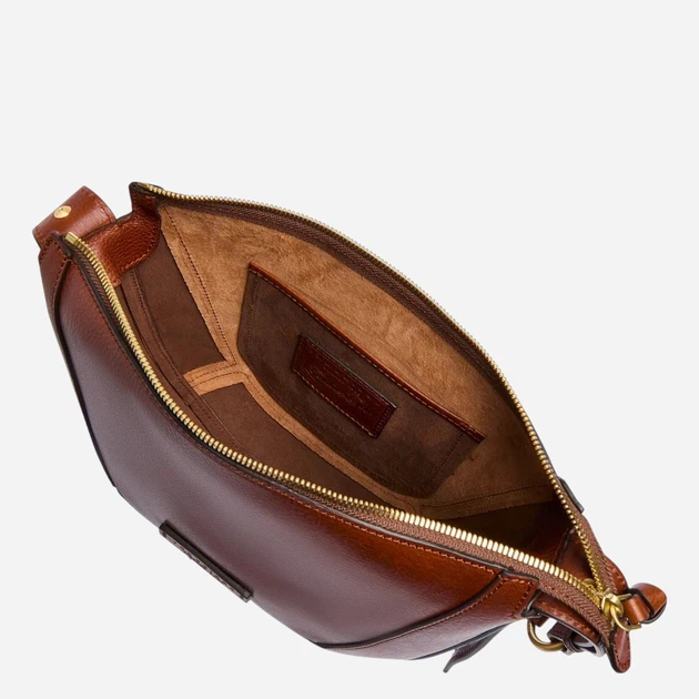 Torebka crossbody damska skórzana The Bridge 043205D3-14 Brązowa - obraz 4