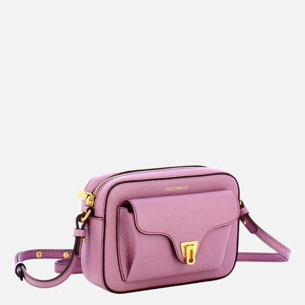 Torebka crossbody damska skórzana Coccinelle E1MF6550401-P19 Różowa - obraz 3