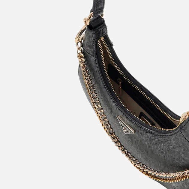 Torebka damska mała Guess HWBG9899180-BLA Czarna - obraz 5