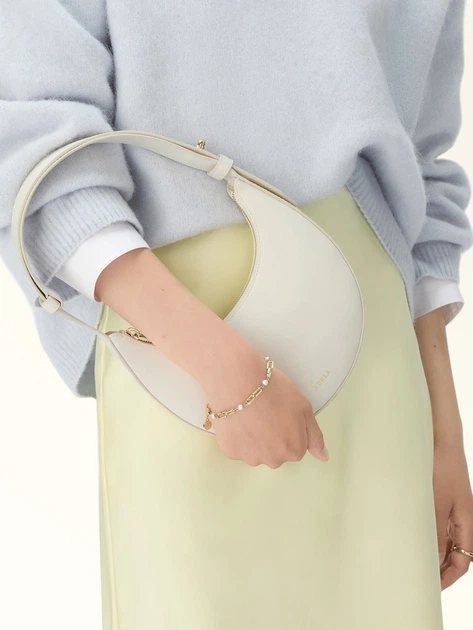 Torebka damska skórzana Furla WE00649AX0733PNN001007 Biała - obraz 3