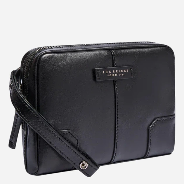 Saszetka męska skórzana The Bridge 09250601-7R Czarna - obraz 3