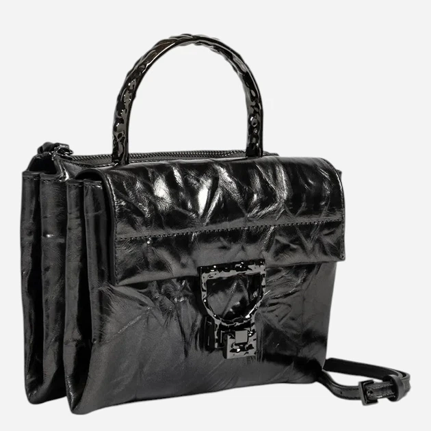 Torebka crossbody damska skórzana Coccinelle E1U3F55B701-Y48 Grafitowa - obraz 3