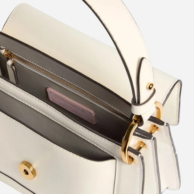 Torebka crossbody damska skórzana Coccinelle E1U4G180201-N17 Biała - obraz 3
