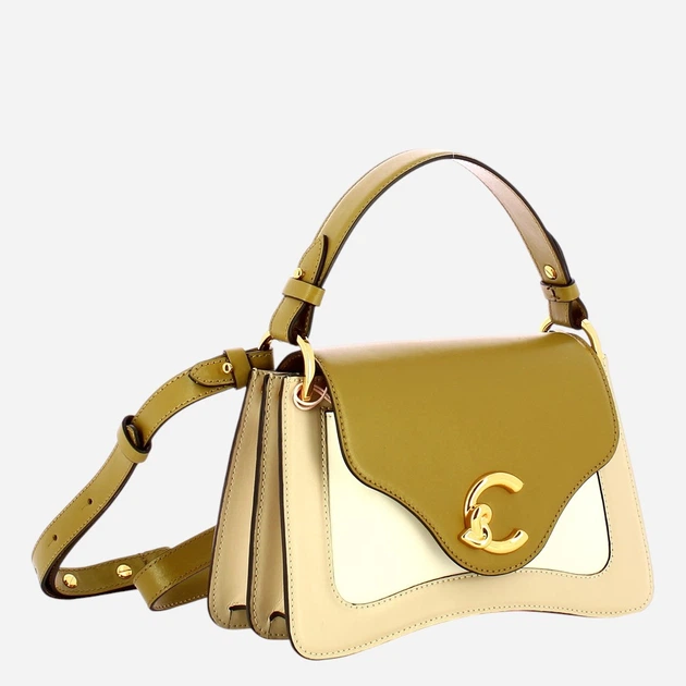 Torebka crossbody damska skórzana Coccinelle E1U4H180201-808 Beżowa - obraz 3