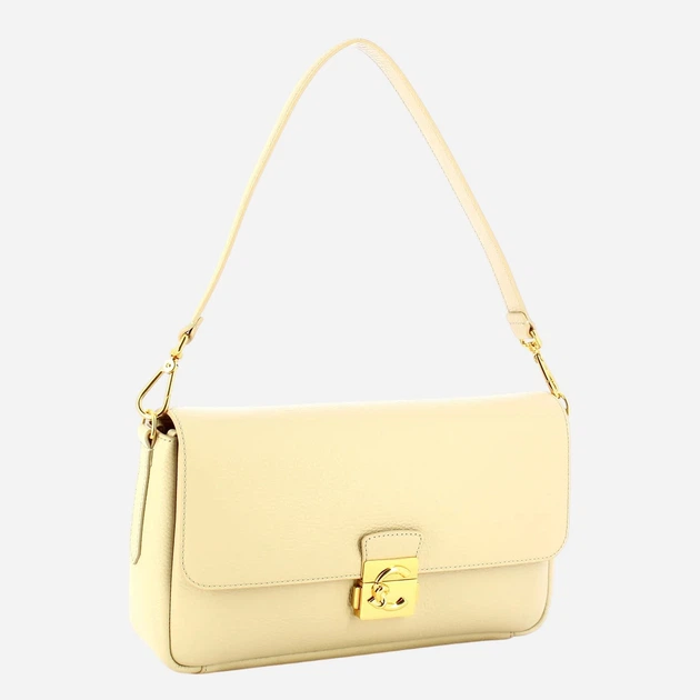 Сумка крос-боді через плече жіноча з натуральної шкіри середня Coccinelle E1U4K120101-N64 Бежева (800070354119) - зображення 3