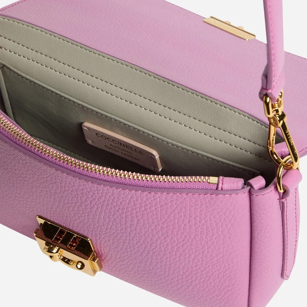 Torebka crossbody damska skórzana Coccinelle E1U4K120201-P19 Różowa - obraz 3