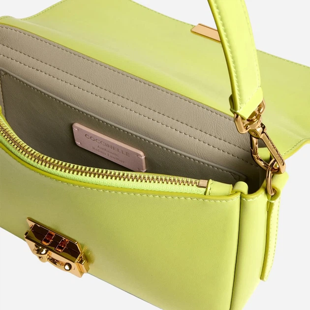 Torebka crossbody damska skórzana Coccinelle E1U4M120201-G70 Zielona - obraz 3