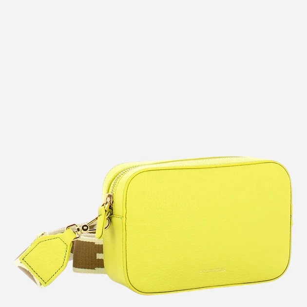 Torebka crossbody damska skórzana Coccinelle E5MN555I101-G70 Seledynowo-żółta - obraz 3