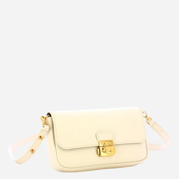 Сумка крос-боді через плече жіноча з натуральної шкіри маленька Coccinelle E5U4K520101-N17 Біла (800070354216) - зображення 3