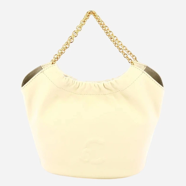 Сумка крос-боді через плече жіноча з натуральної шкіри маленька Coccinelle E5U5F580101-N17 Біла (800070354153) - зображення 3