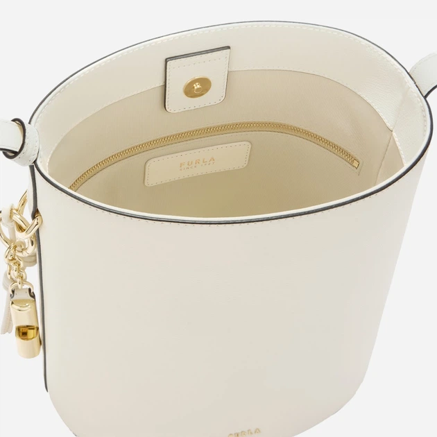 Torebka crossbody damska skórzana Furla WB01875ARE000PNN001007 Biała - obraz 5